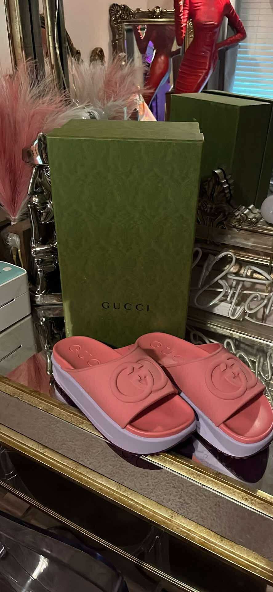 Gucci Platform Slides