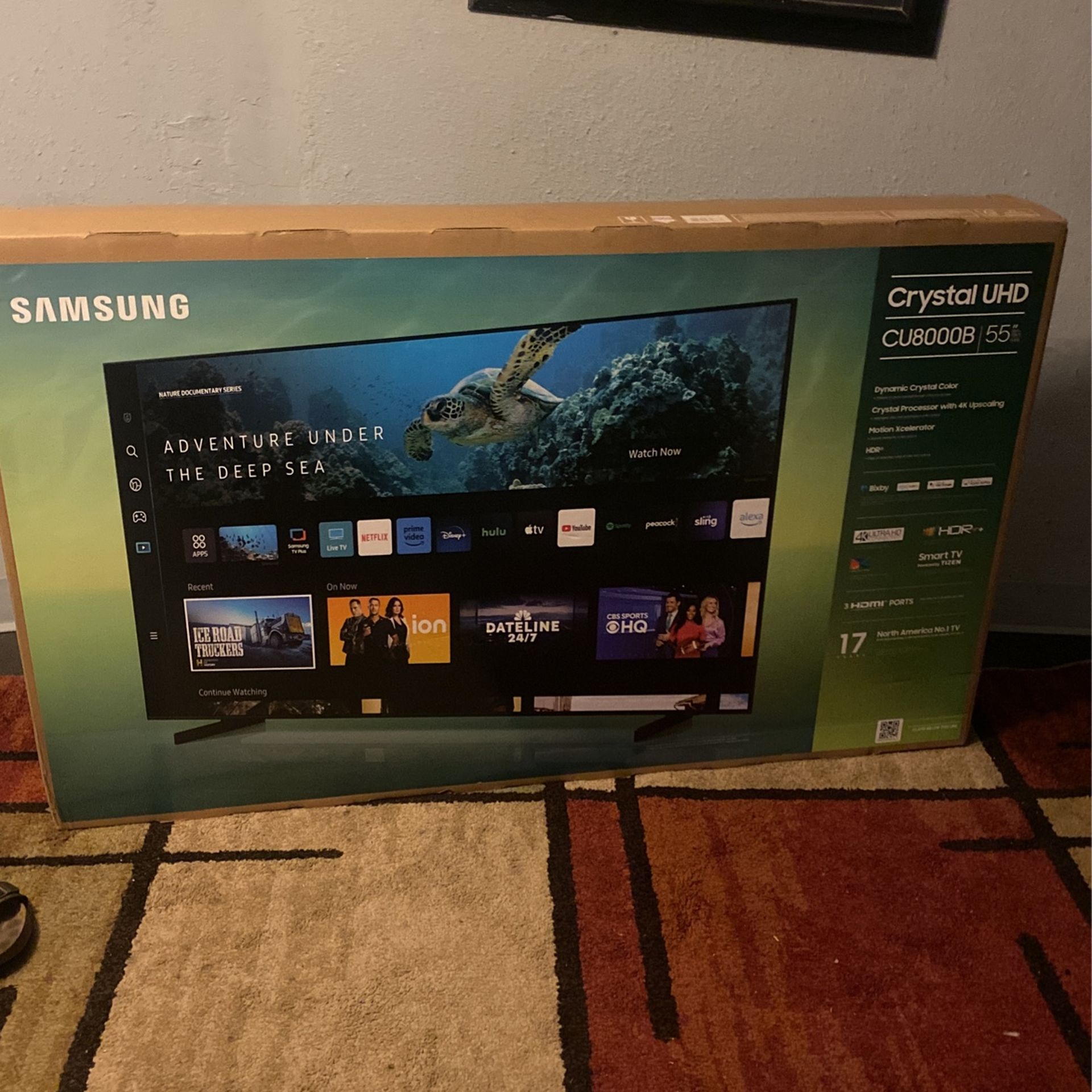 New Samsung 55" Smart Tv