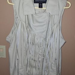 Biker Vest Vegan Leather Women's  Sleeveless Ashley Stewart 18 to 20 XL $25