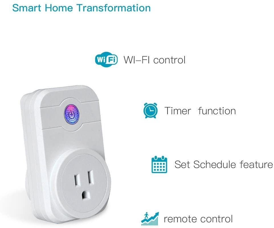 Linganzh Wifi Smart Socket - Works With Alexa