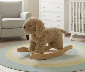 Pottery Barn Kids Labradoodle Plush Nursery Rocker Rocking Horse! Excellent condition! Retails $199.99