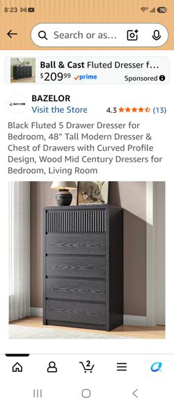 5 draw tall dresser