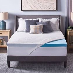 Novaform ComfortLuxe Plus Gel Memory Foam Mattress Topper CAL KING *Ne -