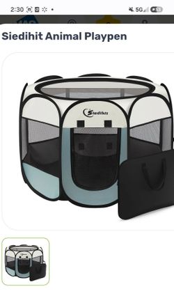 Popup playpen for dogs-pets
