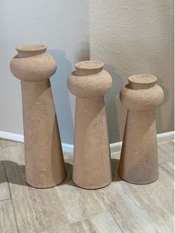 Decorative Modernist Stone Sculptures Columns Pedestals Home Decor