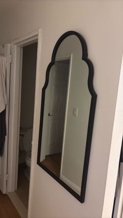 Black arch mirror