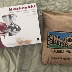 Kitchen Aid Grain Mill & Non GMO Wheat Pellets