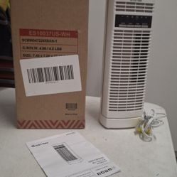 Costway 14'' Mini Oscillating Tower Fan Electric Desk Fan w/3 Speed & Timer Measure 14.5 Inches 