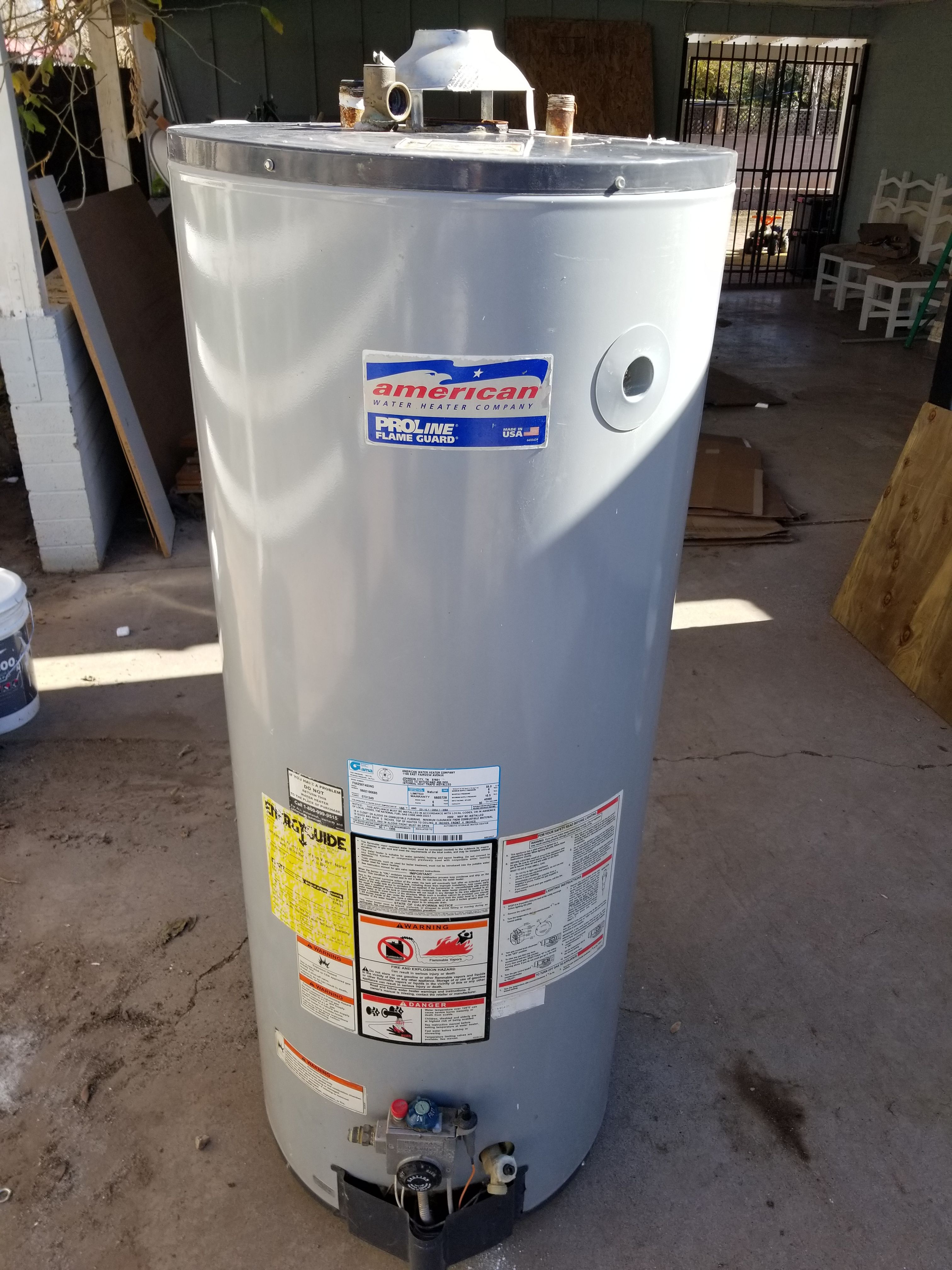 50 Gallon Gas American Hot Water Heater FG6250T403NO for Sale in Mesa, AZ -  OfferUp