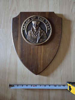 Sailor of the Year Military Award Plaque