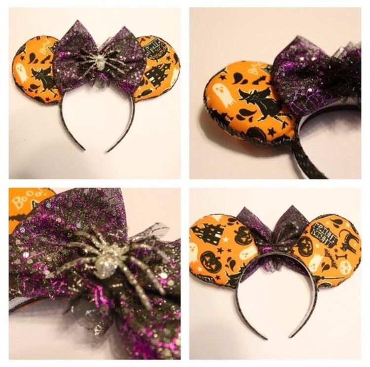 Orange Disney Halloween Minnie Ears