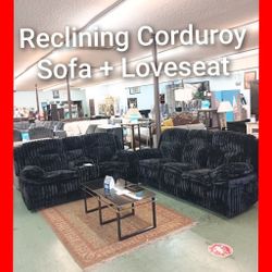 🤓 Beautiful Reclining Sofa And Loveseat Set 