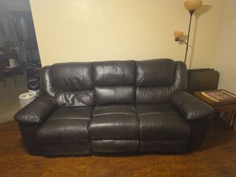 Leather Reclining Couch- Great Condition!