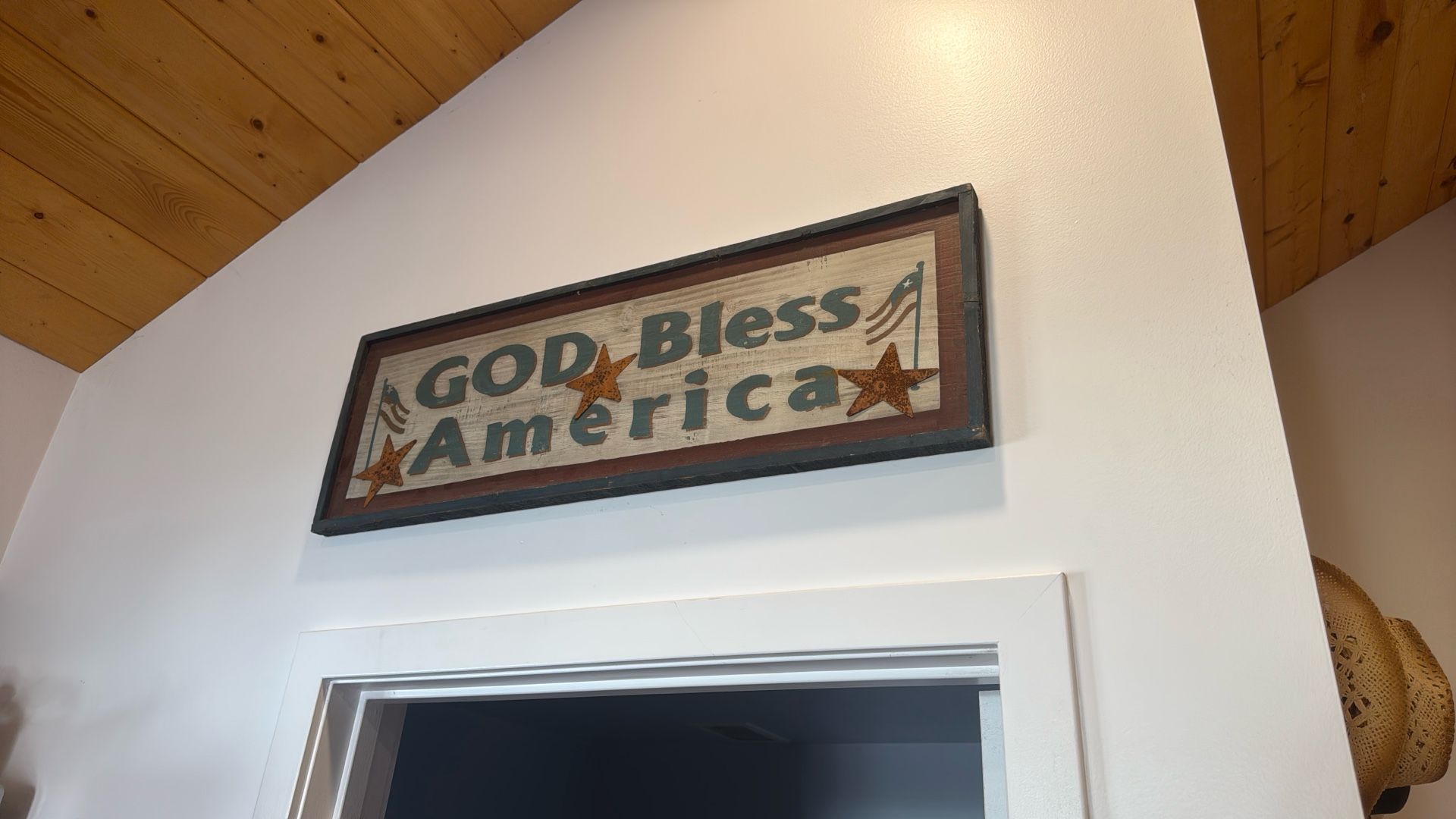 God bless America Sign