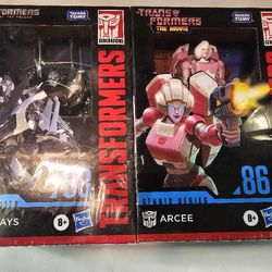 Transformers Studio Series Arcee and Sideways Action Figures