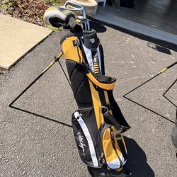 2 Matching Kids Golf Bags 