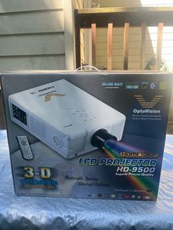 3D screen projector and 80” projector screen