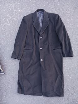 Mens Cashmere Blend Overcoat Large