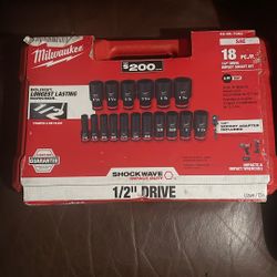 Milwaukee 1/2 Impact Socket Set