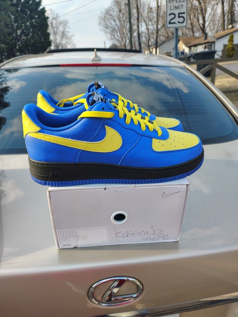 $140 Local Pickup Nike Air Force 1 Low Made By You Golden State Warriors Edition Size 12 OG Box No Trades Price Is Firm Extremely Rare