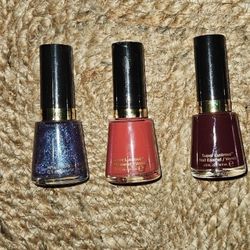 Revlon Super Lustrous Nail Enamel Nail Polishes Bundle Magnetic Teak Rose Vixen