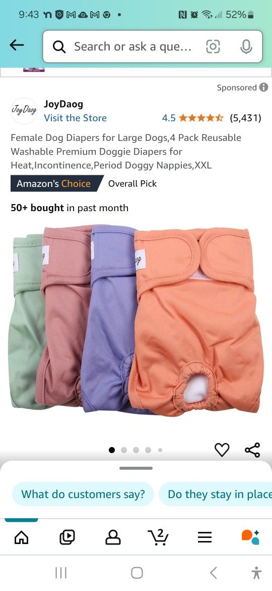 XXL Dog Diapers