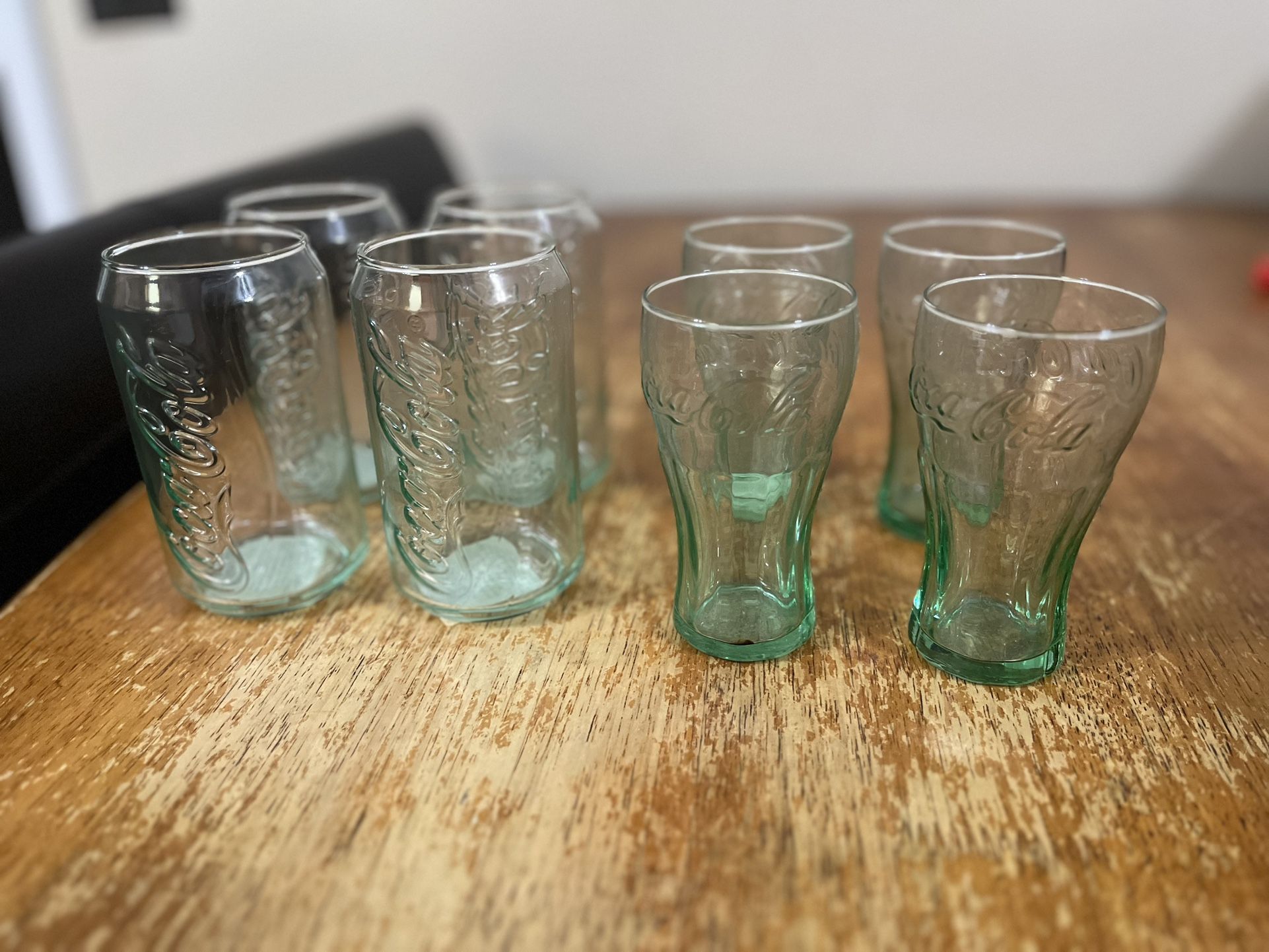 AUTHENTIC COCA -COLA GLASSES (8)