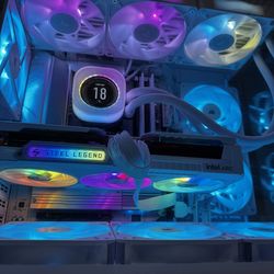 High-End White Gaming PC | Ryzen 7 7700X | 32GB DDR5 | Intel Arc B580