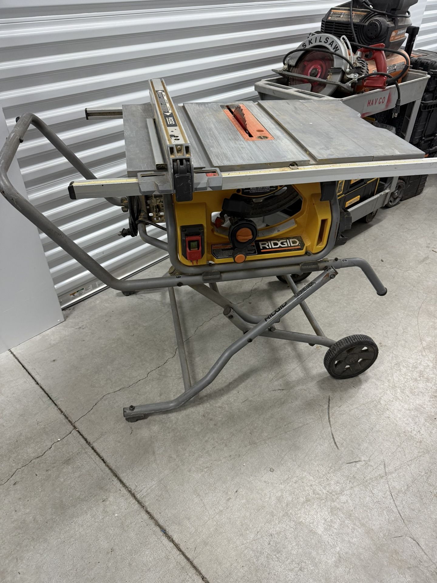 Ridgid Table Saw W/Stand