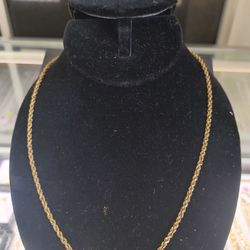 10k rope chain necklace 13.7 grams 22 Long layaway available 10%dwon if you interested please make sure you ask for Maribel thank you