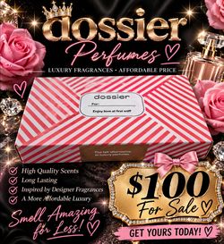 Dossier perfume ambery saffron ambery vanilla flora marshmellow