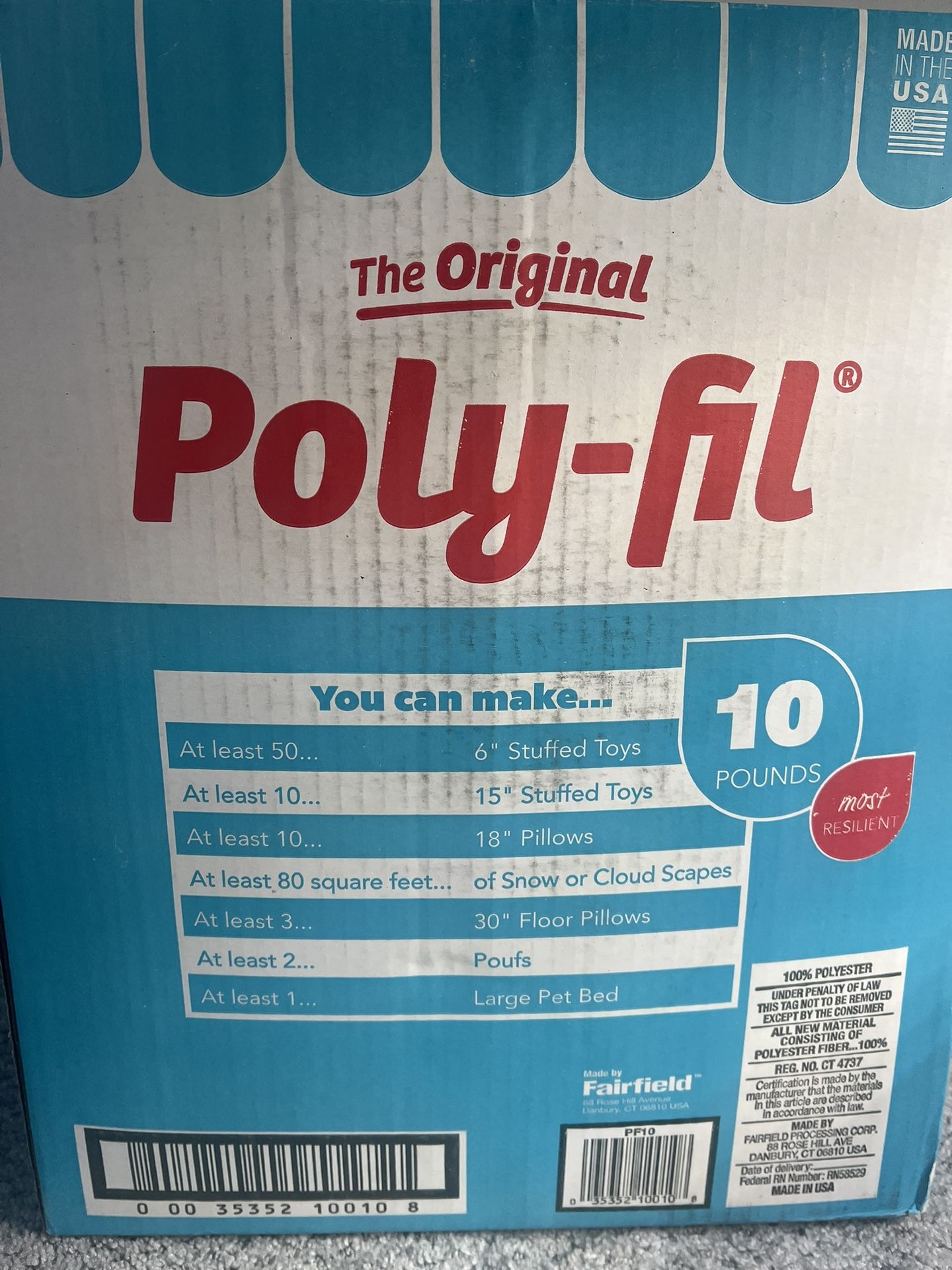 Poly-fil For Making Pillows And Toys