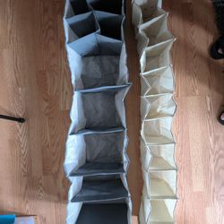 2 Foldable Wardrobe Organizer / Shelf / Cupboard 