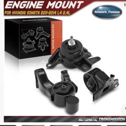 3x Engine Motor Mount for Hyundai Sonata 2011-2014 2.4L Automatic w/ Sport Susp