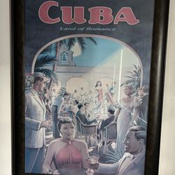 Framed Cuba Poster