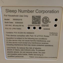 New Sleep Number replacement pump Model 360SIQ01S