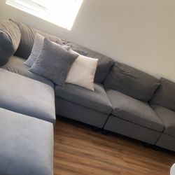 Grey Modular Couch 