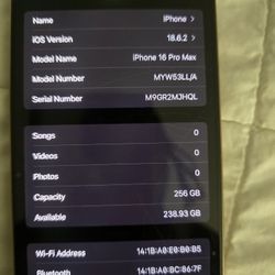 Iphone 16 Pro Max 256gb