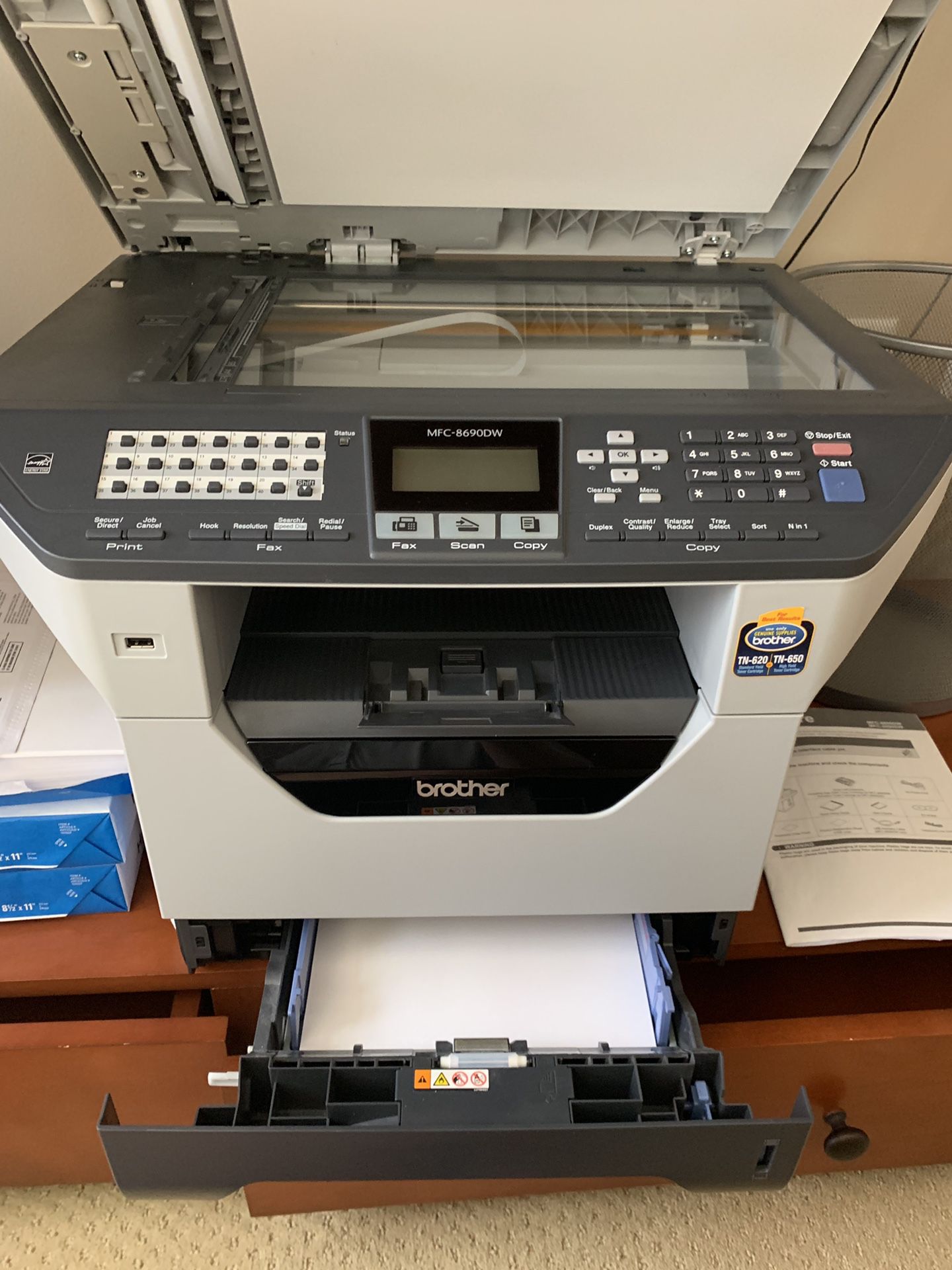 Brother MFC-8690DW Printer With Extra Ink Cartridge