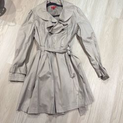 Elle Women’s Trench New Size 14-16 Tan Blush Color 