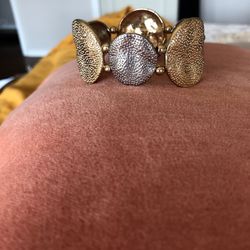Bracelet- Cuff Gold & Silver-