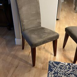 4 Sage Green Dining Room Chairs