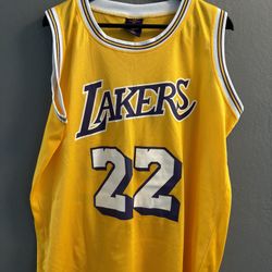 Elgin Baylor #22 Los Angeles Lakers Gold Jersey by link marketing Men's XL