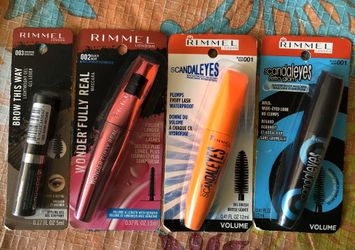4 Rimmel London: 3 Mascara + 1 Style Brow Gel: 4 for $15
