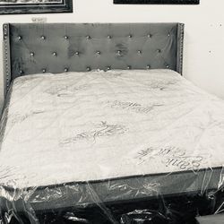 New Queen Size Bed With New Mattress And Boxspring Included 