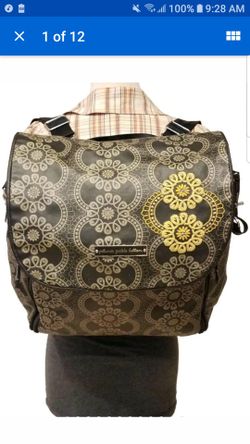 PETUNIA PICKLE BOTTOM CONVERTIBLE BACKPACK SHOULDER BAG DIAPER FLORAL PADDING