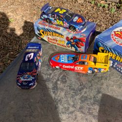 Three Die Cast Superman Cars 