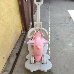 Unicorn Rocking Horse and push car