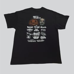 KNOTTS SCARY FARM vintage 2000’s black graphic t shirt Halloween horror Size XL