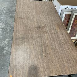 Brown Laminate Top & Metal Frame Folding Table